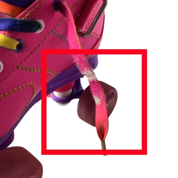 Crazy Skates Dream Girls Roller Skates Led Lights Size US 2 Pink Rainbow Wheels - Picture 10 of 16